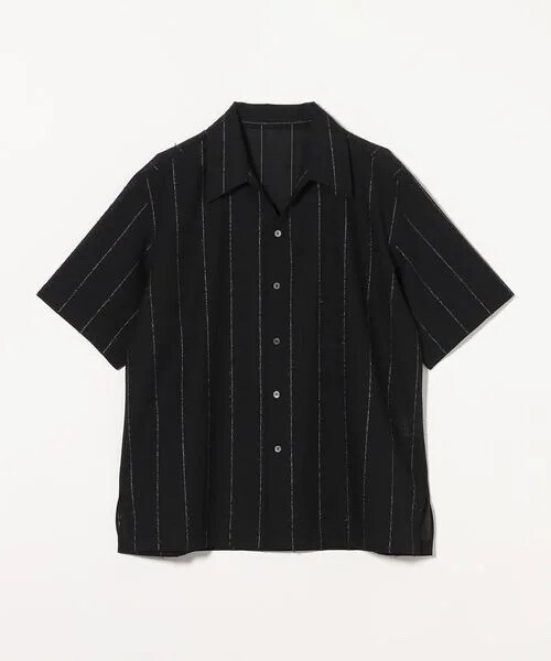 IRENISA OPEN COLOR SHIRT/ストライプ オープンカラーシャツ