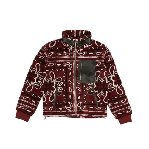 AMIRI バンダナ柄フリースジャケット