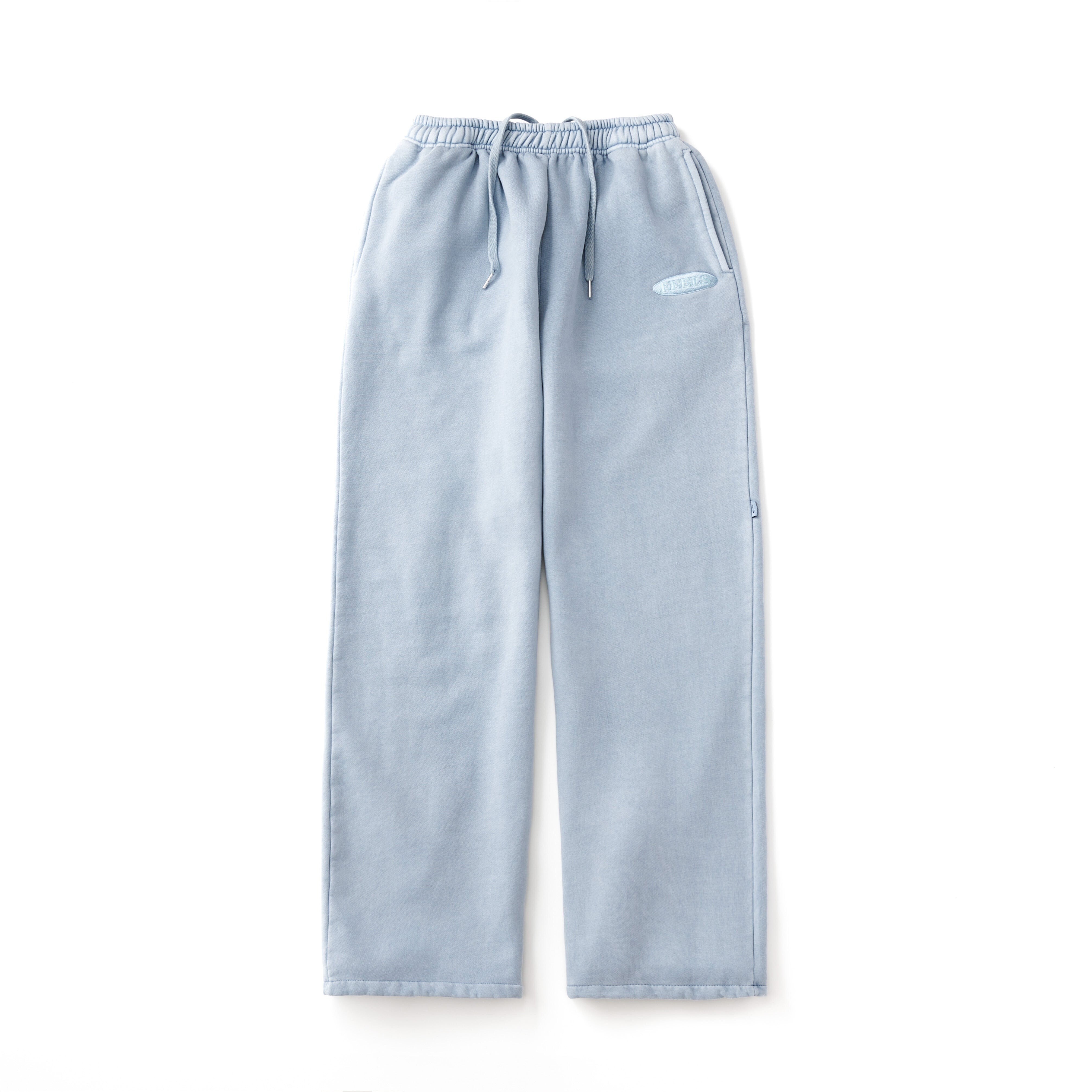FEELS. PIGMENT DYE PANTS LIGHT BLUE