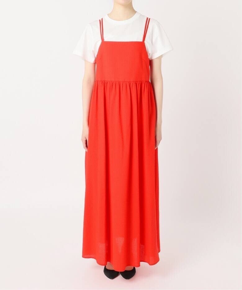 Spick & Span S.Shiori*S コットンサッカーキャミワンピース