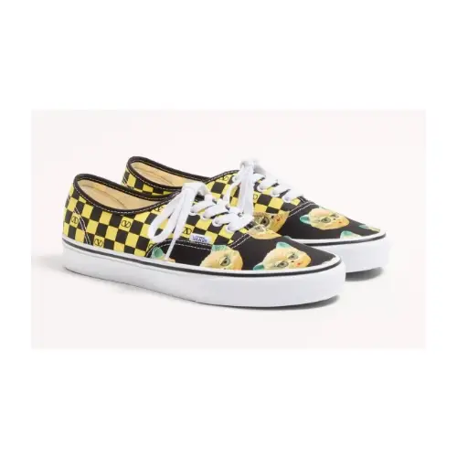 VALENTINO × VANS Vロゴ チェッカーボードプリント ＆ ル シャ デ ラ メゾンプリントファブリック ロートップスニーカー