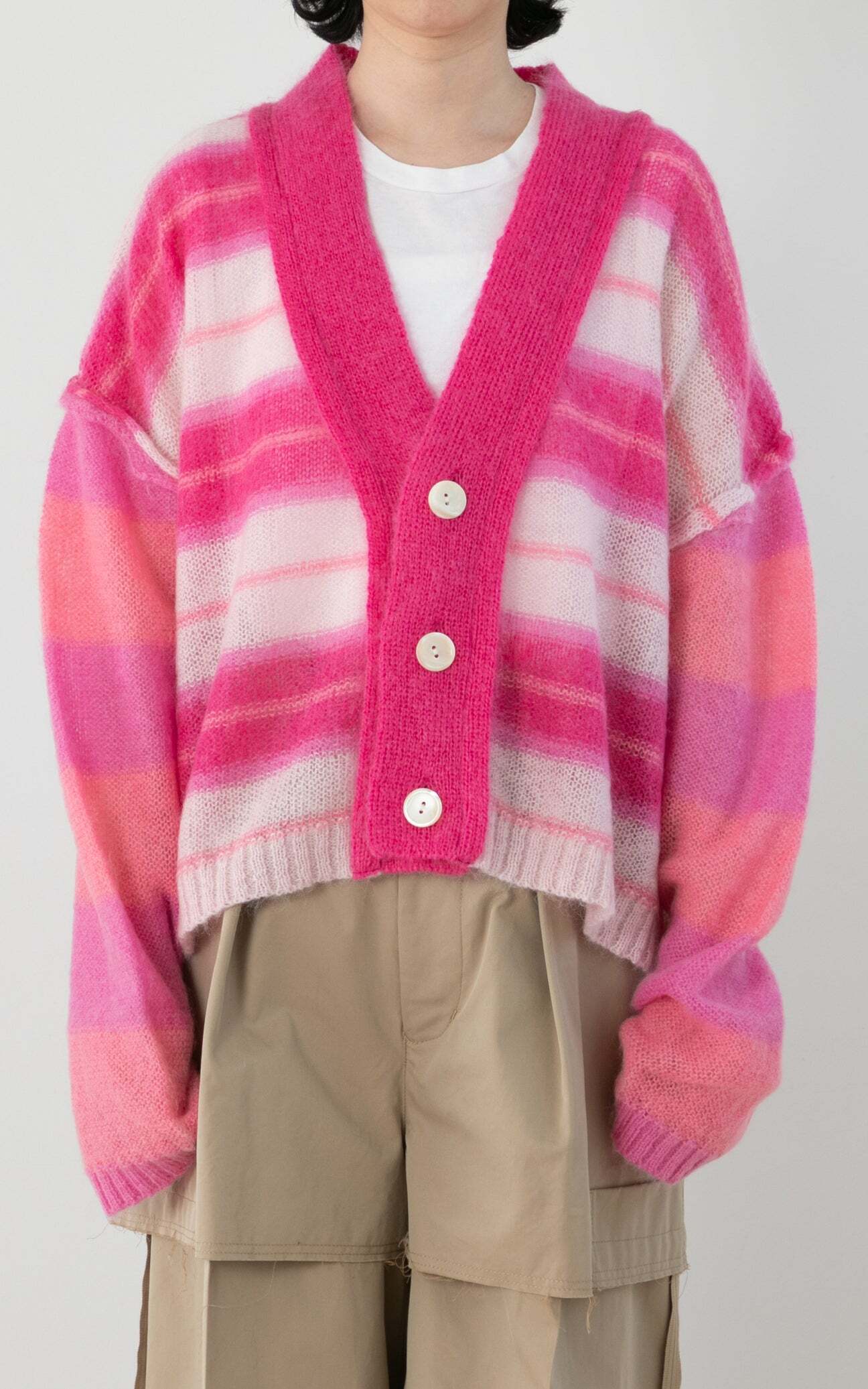 BASE MARK MOHAIR CARDIGAN