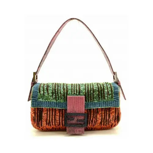 FENDI マンマバケット ビーズバッグ ショルダーバッグ