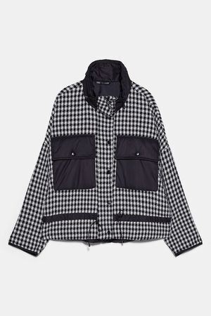 ZARA コントラストツイードジャケット