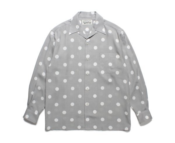 WACKO MARIA DOTS OPEN COLLAR SHIRT