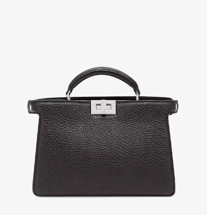 FENDI ブラックレザー バッグ
