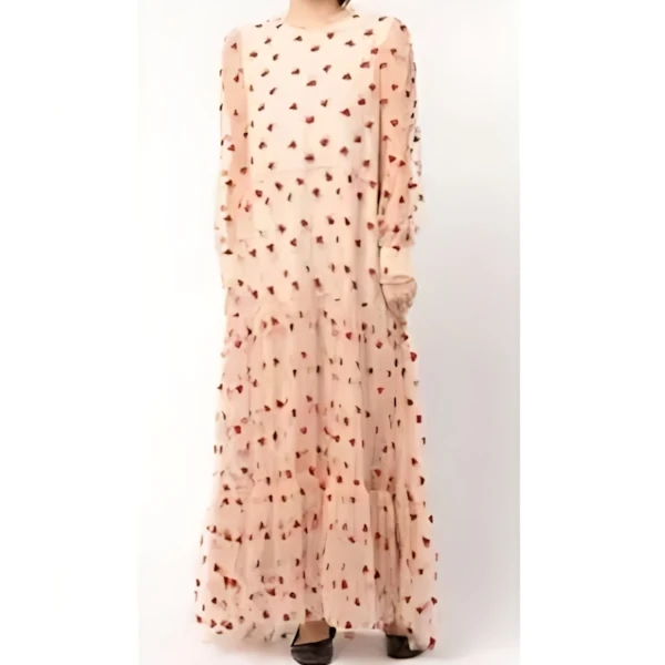 Sister Jane Sheer Rose Maxi Dress