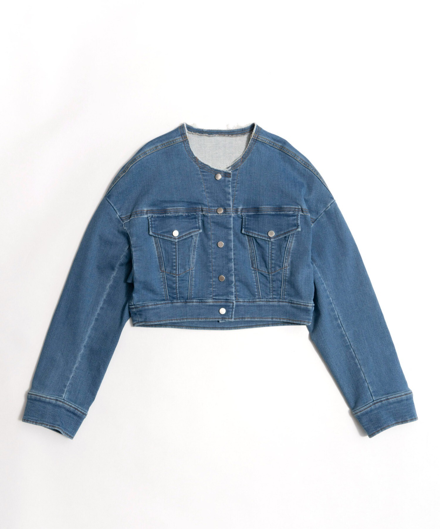 MAISON SPECIAL Cut Denim Short Jacket