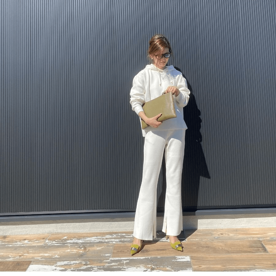 maison de Dolce. ニットパンツ【white】