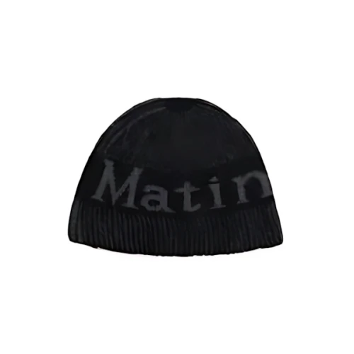 Matin Kim MATIN STRIPE TWO TONE BEANIE_BLACK