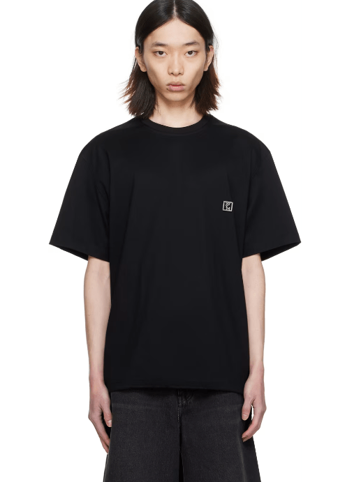 WOOYOUNGMI ブラック ドローストリング Tシャツ