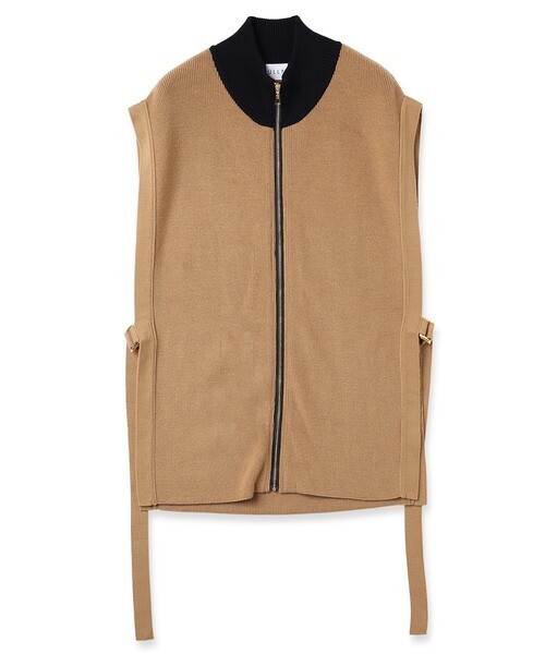 CULLNI 23-AW-044 High Neck Zip Up Vest Knit