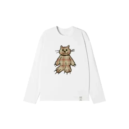 GRAVER チェックキャットヴィンテージロングスリーブTシャツ