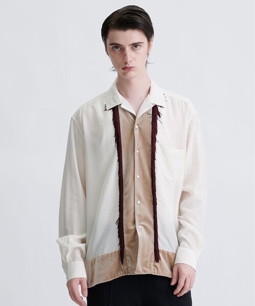 TOGA VIRILIS Chambray velor shirt