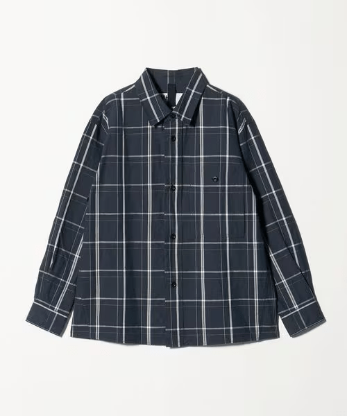 MHL. グラフィックグリッド チェックシャツ
