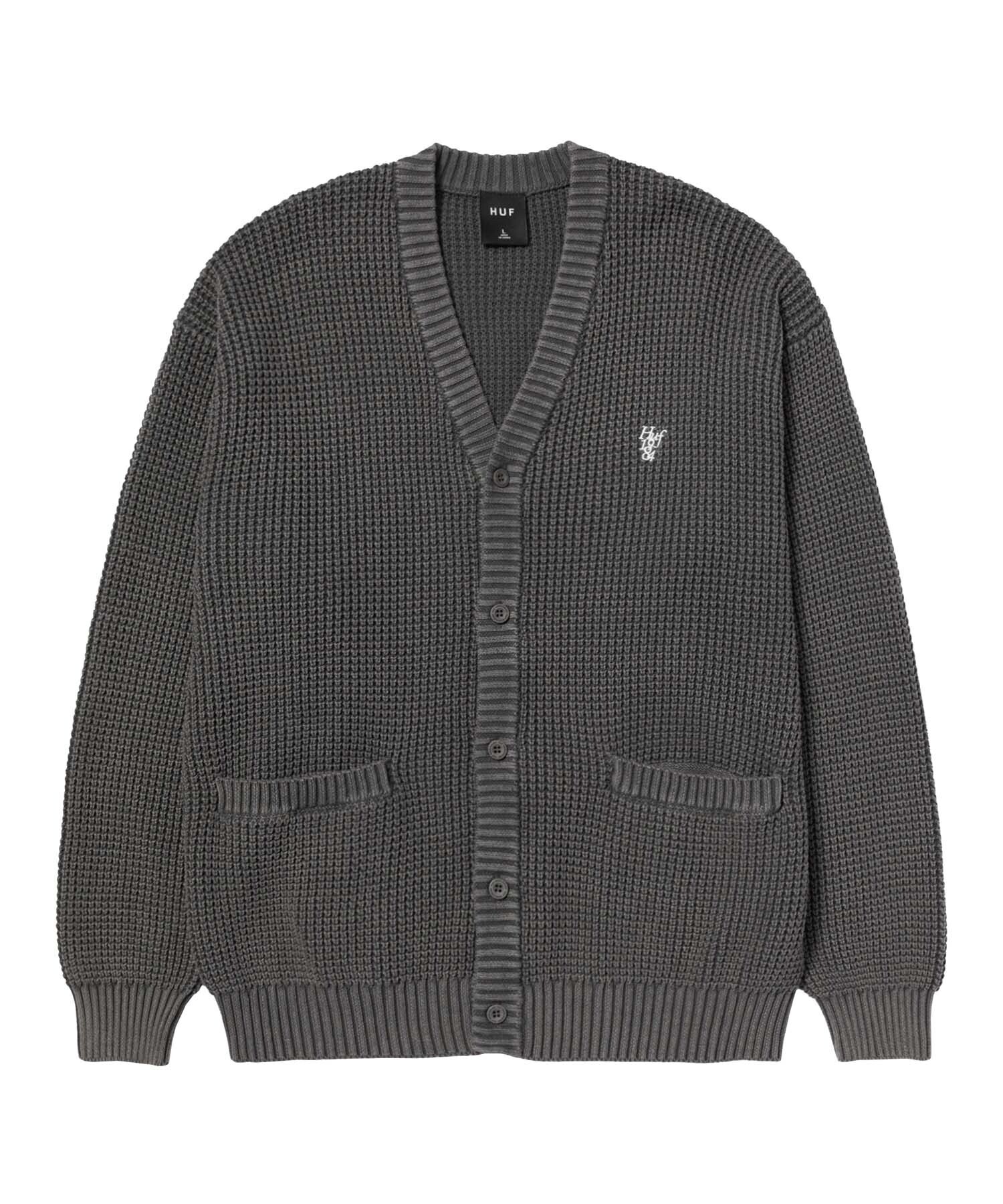 HUF COOLIDGE WAFFLE CARDIGAN
