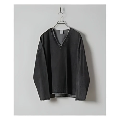 Casper John Denim V-neck sweat