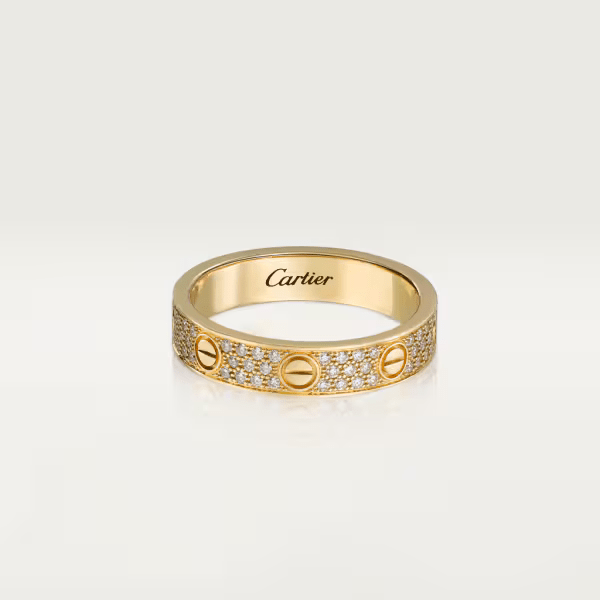 Cartier Love リング、スモールモデル、パヴェ