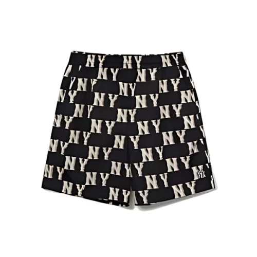 MLB Korea Classic Monogram Front Panel Pattern 5 Woven Shorts
