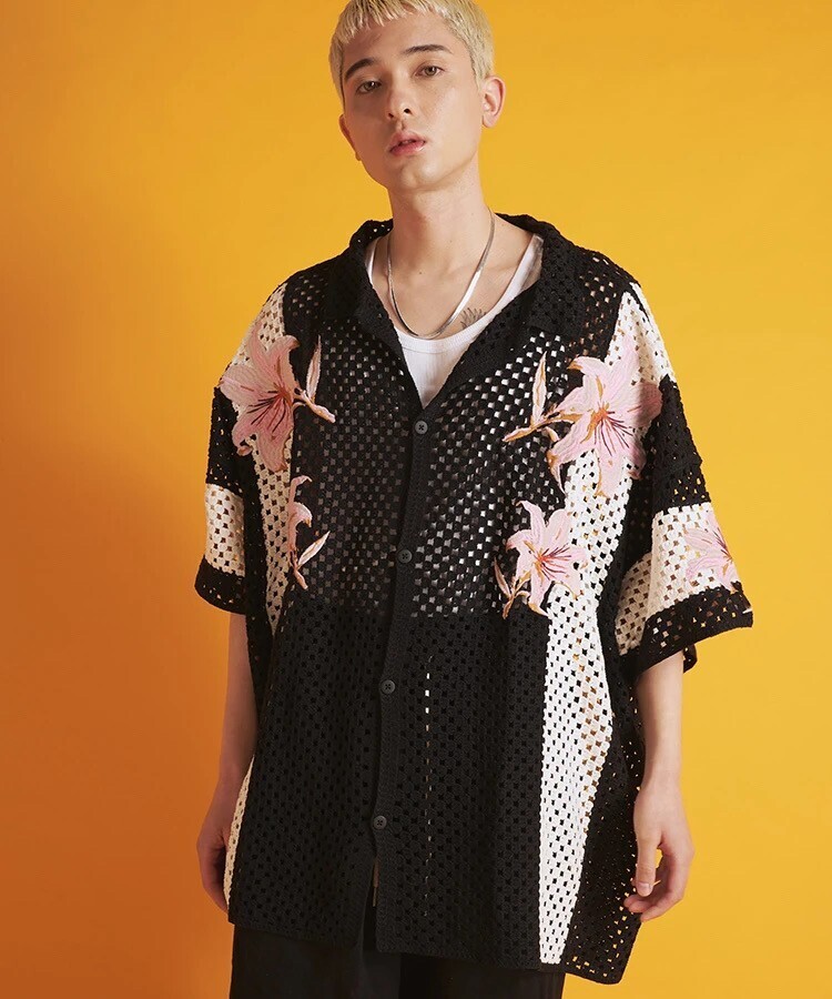 JACKROSE GA CROCHET刺繍 S/S SHIRT