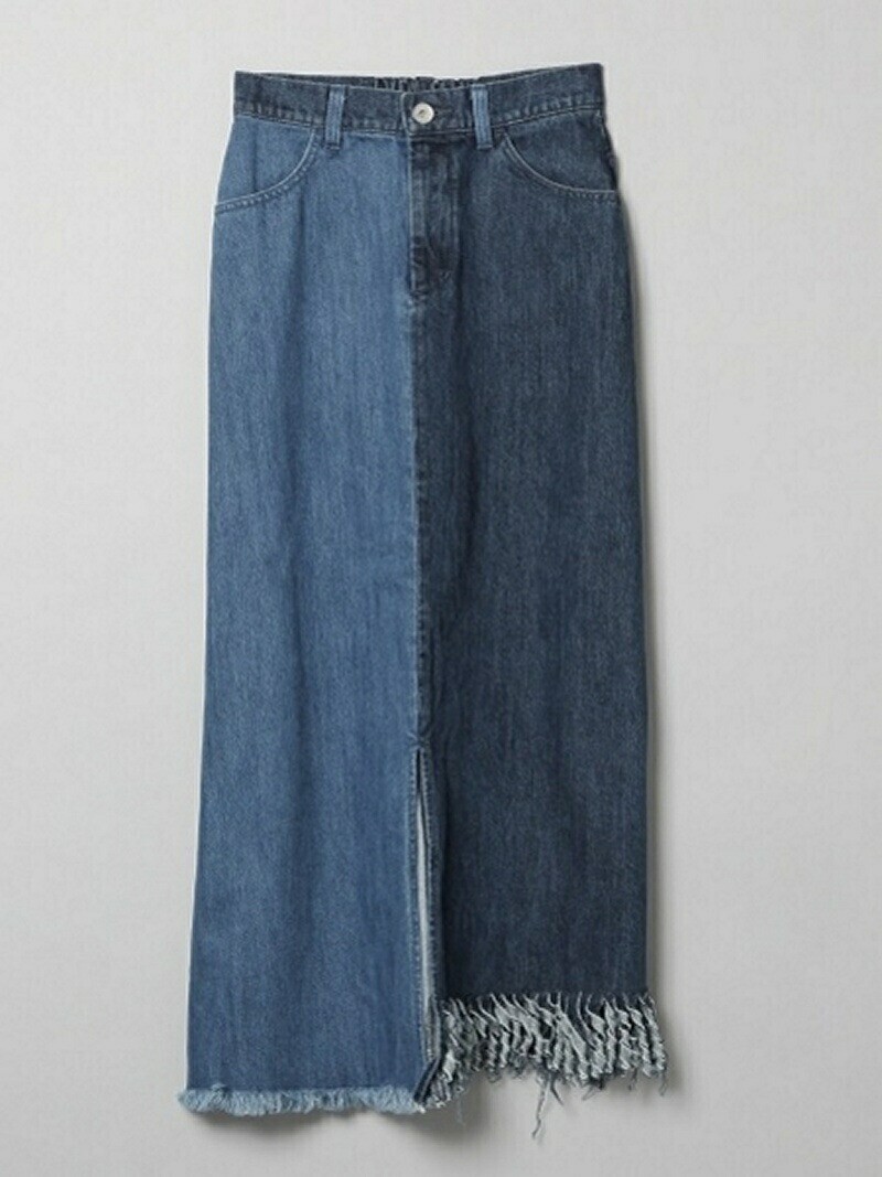 JEANASiS デニムフリンジロングSK