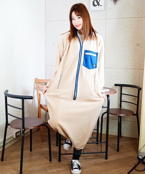 WESTSEA ストレッチ ボアフリース オールインワン