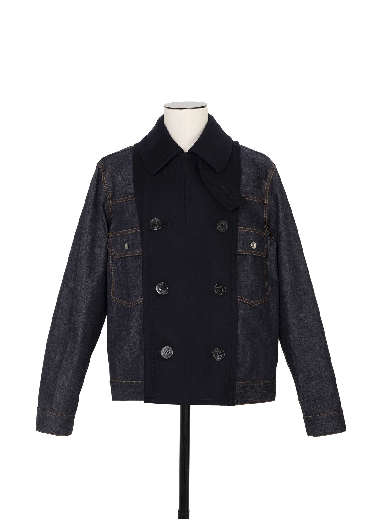 sacai Denim x Wool Melton Jacket