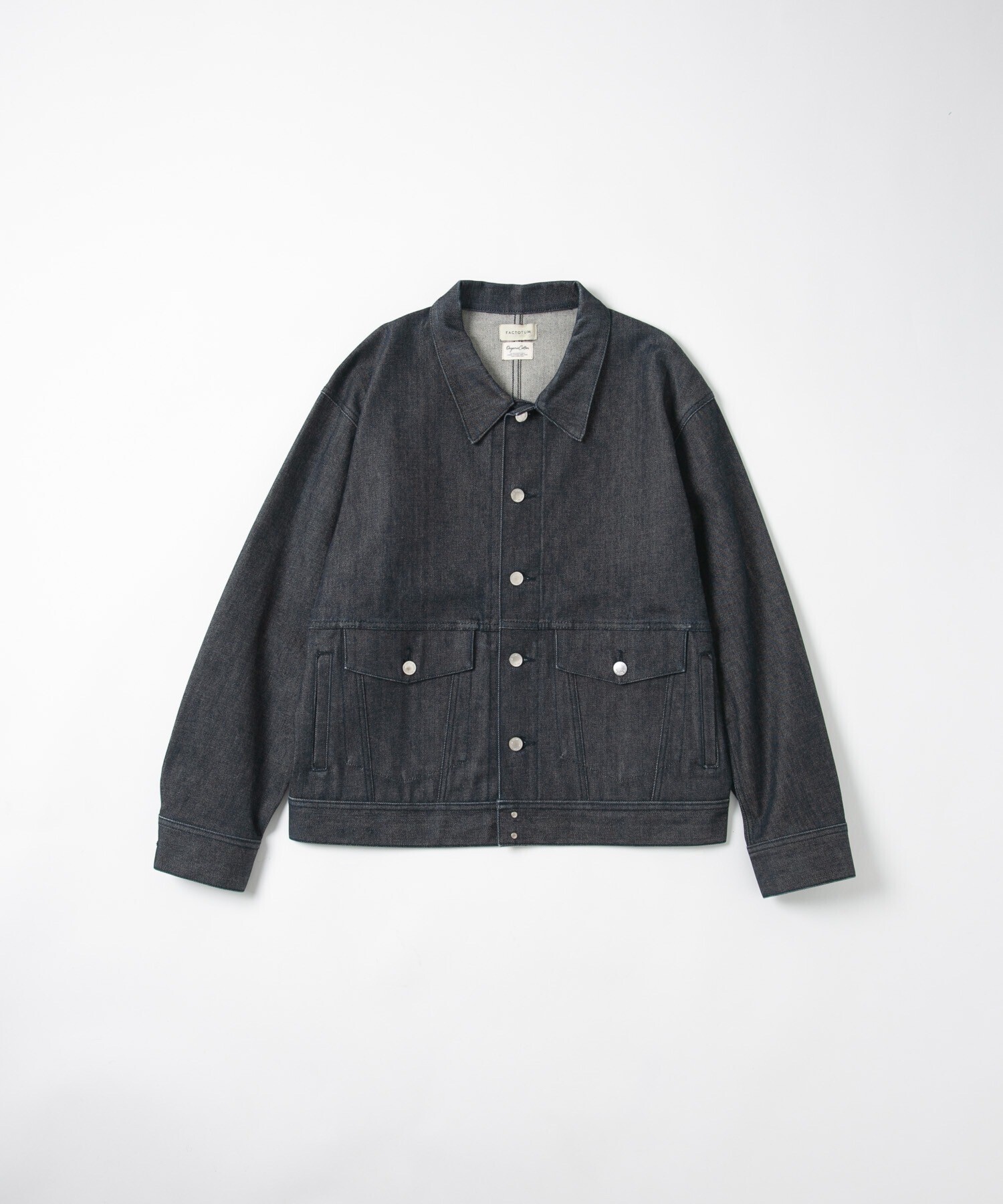 FACTOTUM Organic Denim Rigid Wide Jacket