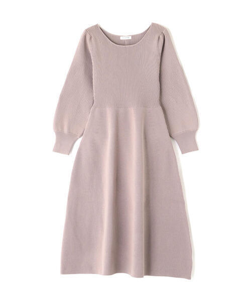 NATURAL BEAUTY BASIC バックパールニットワンピース