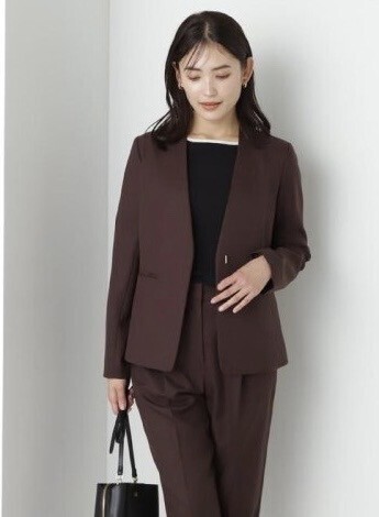 NATURAL BEAUTY BASIC ノーカラージャケット