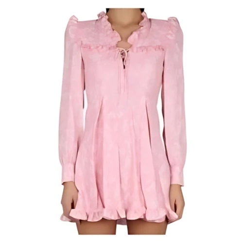 Alessandra Rich SHORT SILK CREPE DRESS