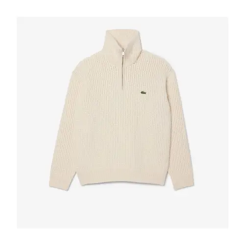 Lacoste ローゲージハーフジップニットセーター