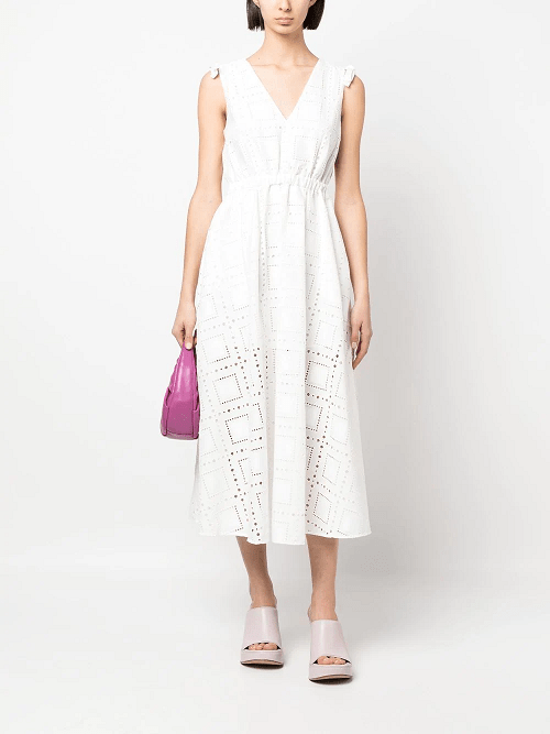 MSGM カットアウト ノースリーブ ドレス