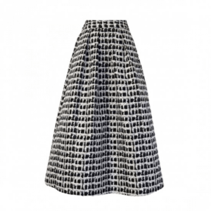 BayBee lady Jacquard skirt(black check)