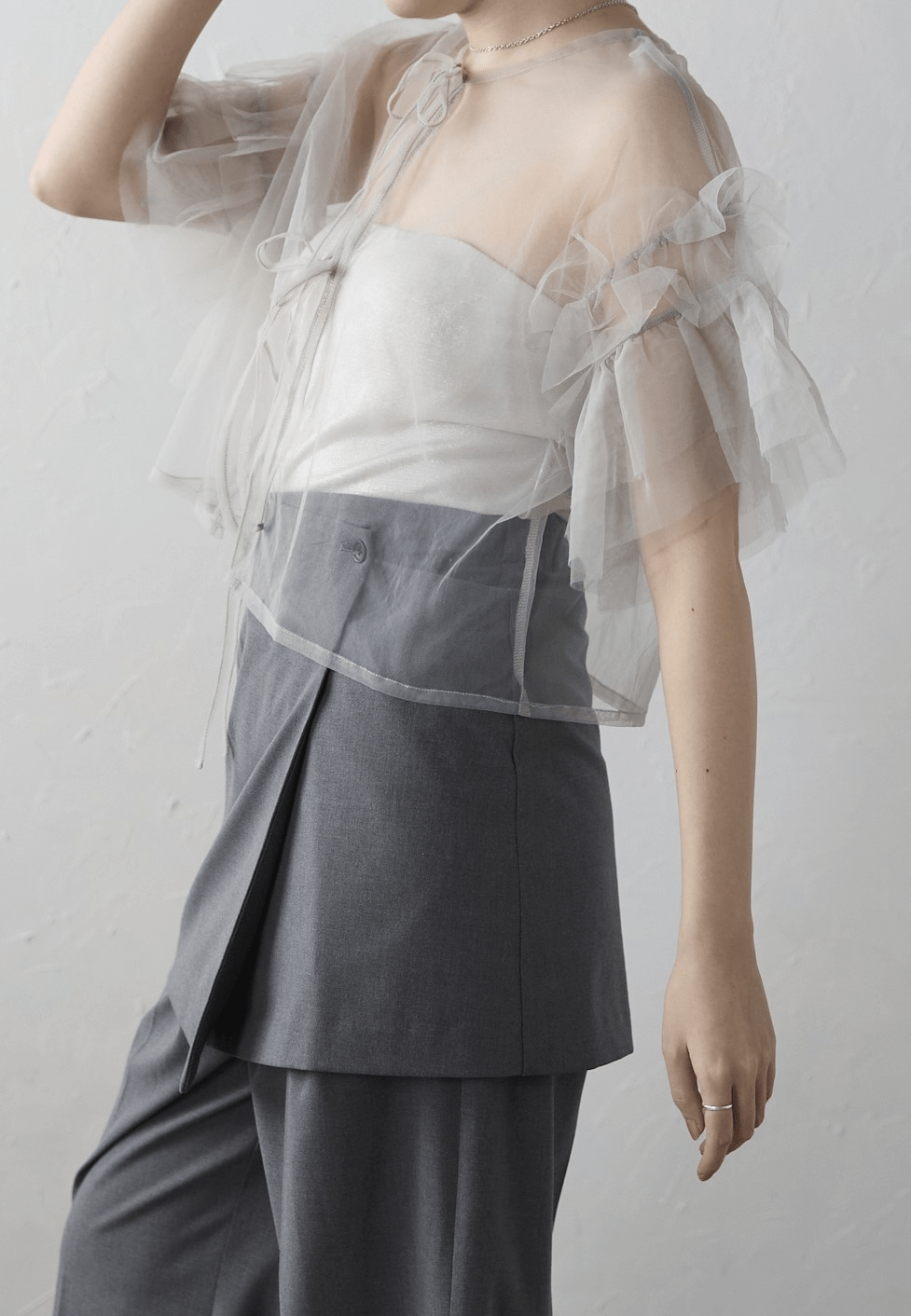SOTT Tulle frill tops チュールフリルトップス