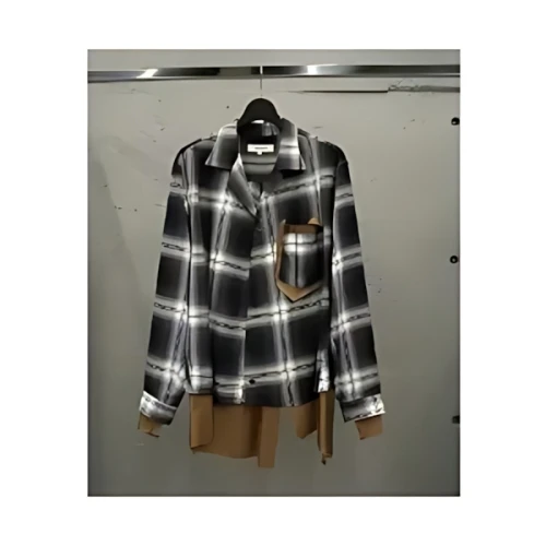 sulvam SHORT OPEN COLLAR SHIRT