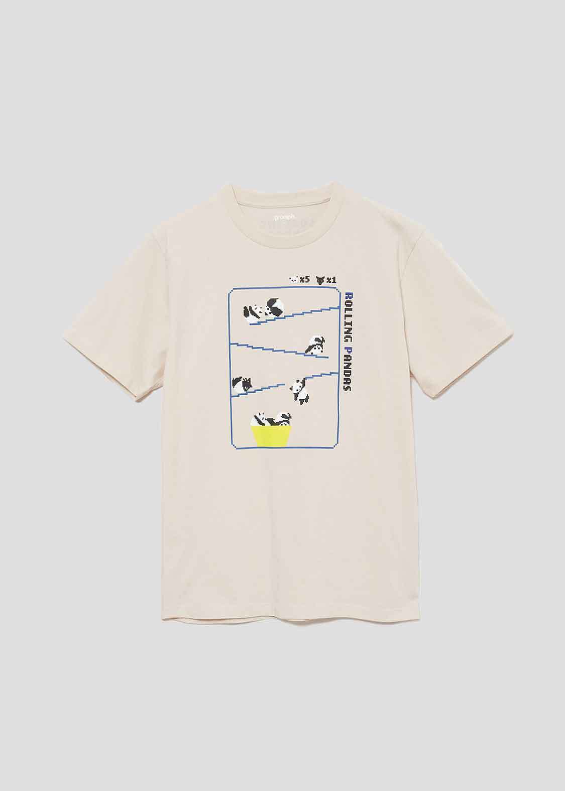 graniph ローリングパンダズ 8bit｜Tシャツ