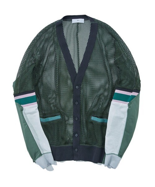 TOGA VIRILIS Mesh jersey cardigan