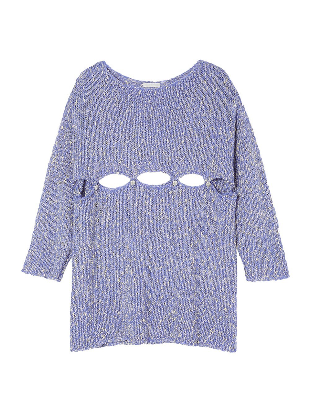 ELCHELE NEP YARN SEPARATE KNIT TOP