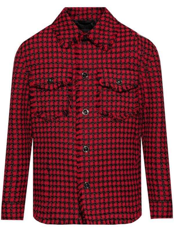 Versace Tweed shirt jacket