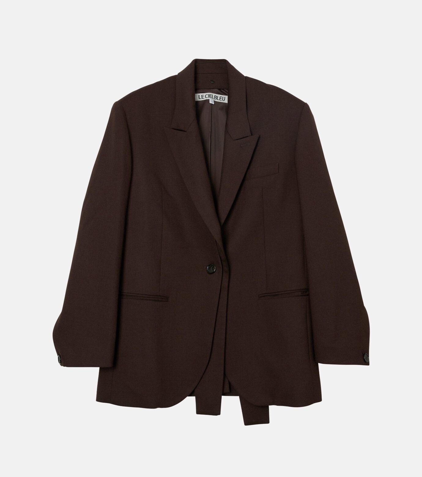 LE CIEL BLEU Tailored Jacket w/Removable Collar