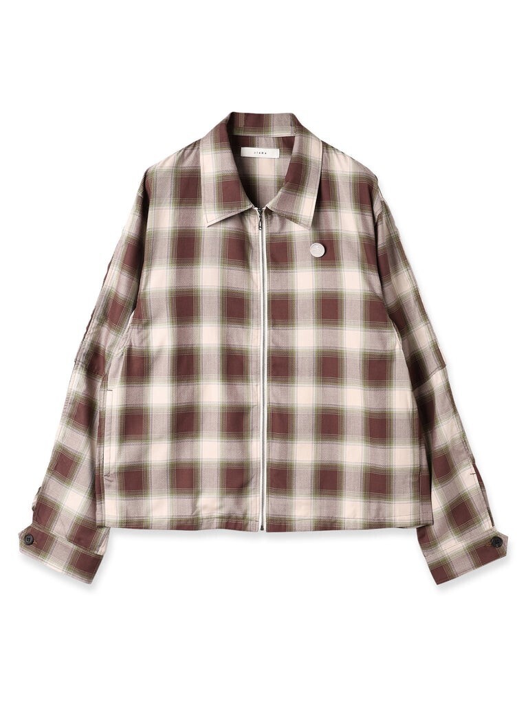 JieDa CHECK ZIP SHIRT