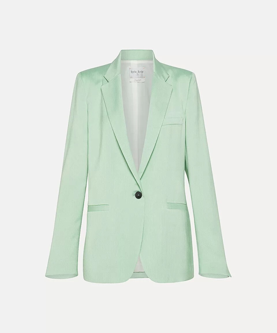 forte_forte jacket in slub viscose and cotton