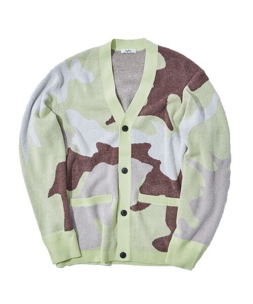 saby WATER SURFACE PATTERN KNIT CARDIGAN