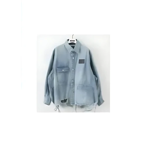 JieDa DAMAGE OVER DENIM SHIRT