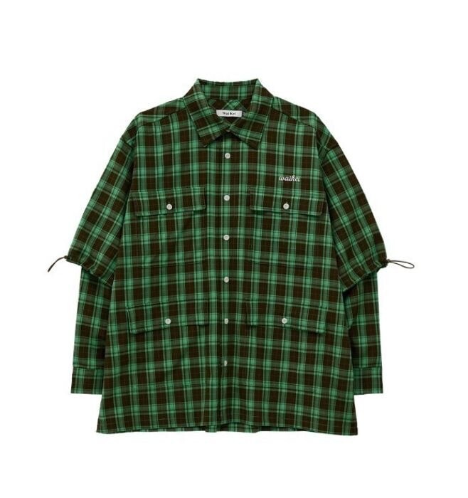 Wai Kei Layered check shirts