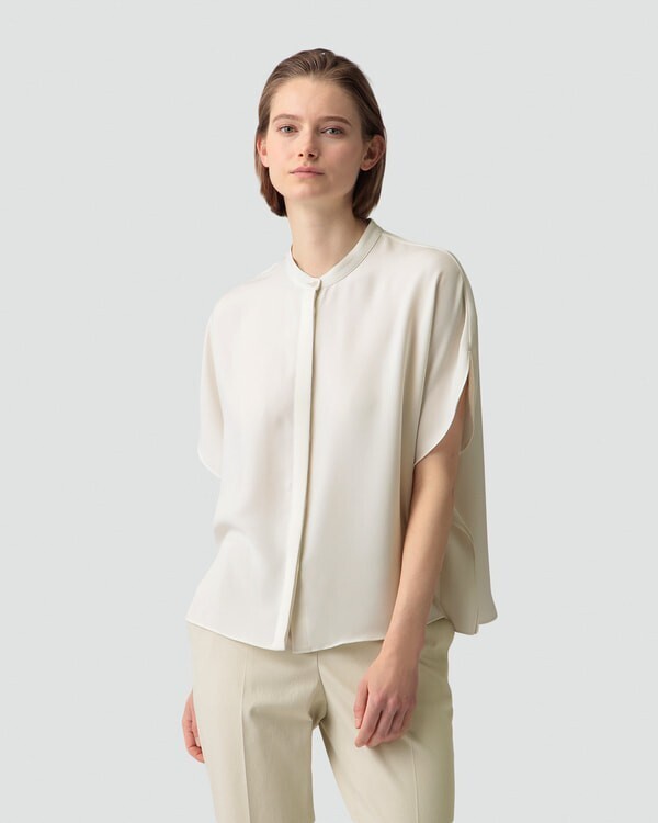 Theory luxe ドレープハーフスリーブブラウス - Jenna - Marvine