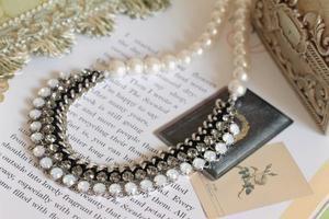 Emiko Watanabe collection モノトーンビジューネックレスN1095