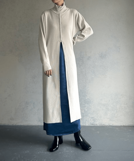 &g’aime W ZIP KNIT TUNIC/986-63003