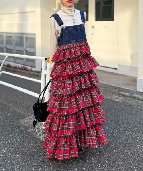 w closet フリルティアードジャンスカ